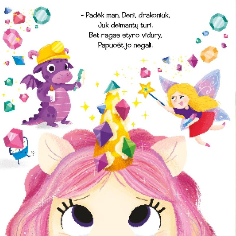 Švelni istorija apie draugystę.  Mažoji vienaragė