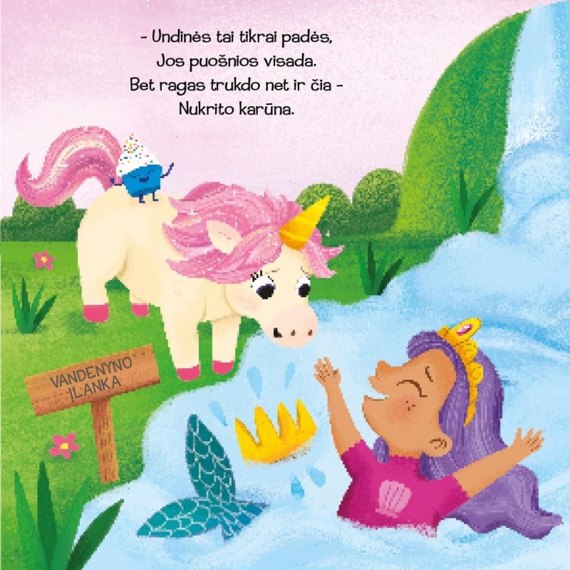 Švelni istorija apie draugystę.  Mažoji vienaragė