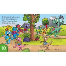 Dešimt dinozauriukų. Skaičiuojame linksmai