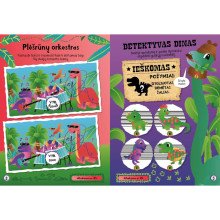 Dinozaurai. Kūrybinis raižymas