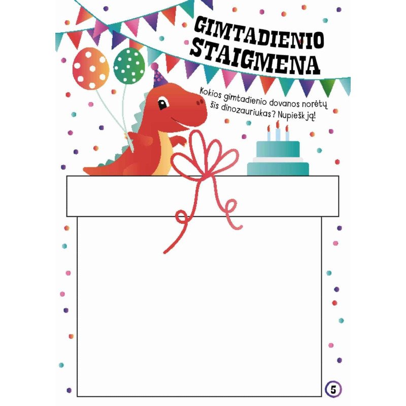 Dinozaurai. Kūrybinis raižymas