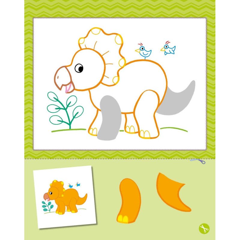 Dinozauras: smagios užduotys mažiausiems