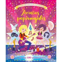 Žėrinčios popžvaigždės. Lėlių drabužiai-lipdukai