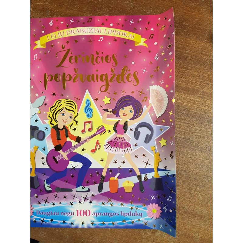 Žėrinčios popžvaigždės. Lėlių drabužiai-lipdukai