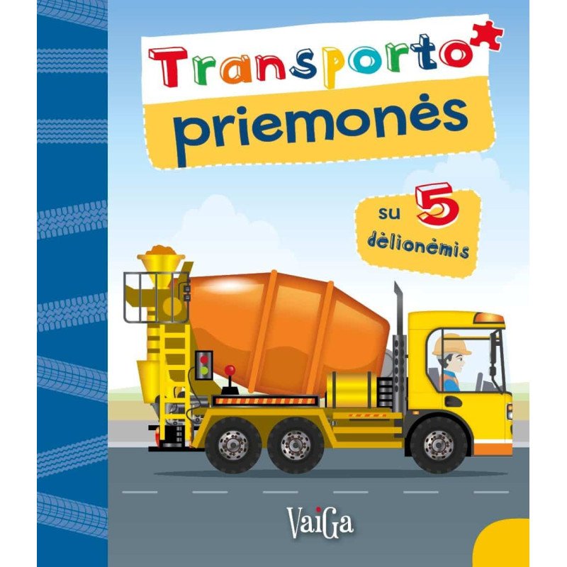Transporto priemonės. Su 5 dėlionėmis