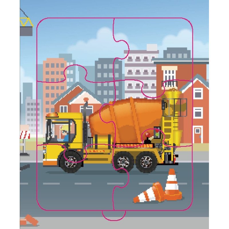 Transporto priemonės. Su 5 dėlionėmis