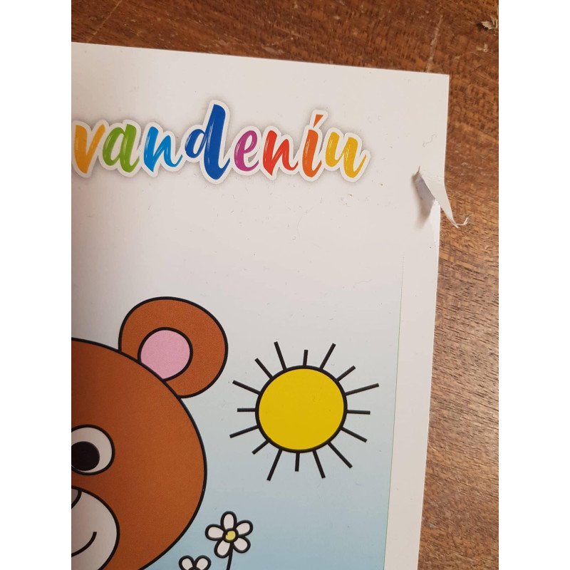 Spalvinimas su vandeniu. Miško gyvūnai