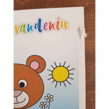 Spalvinimas su vandeniu. Miško gyvūnai