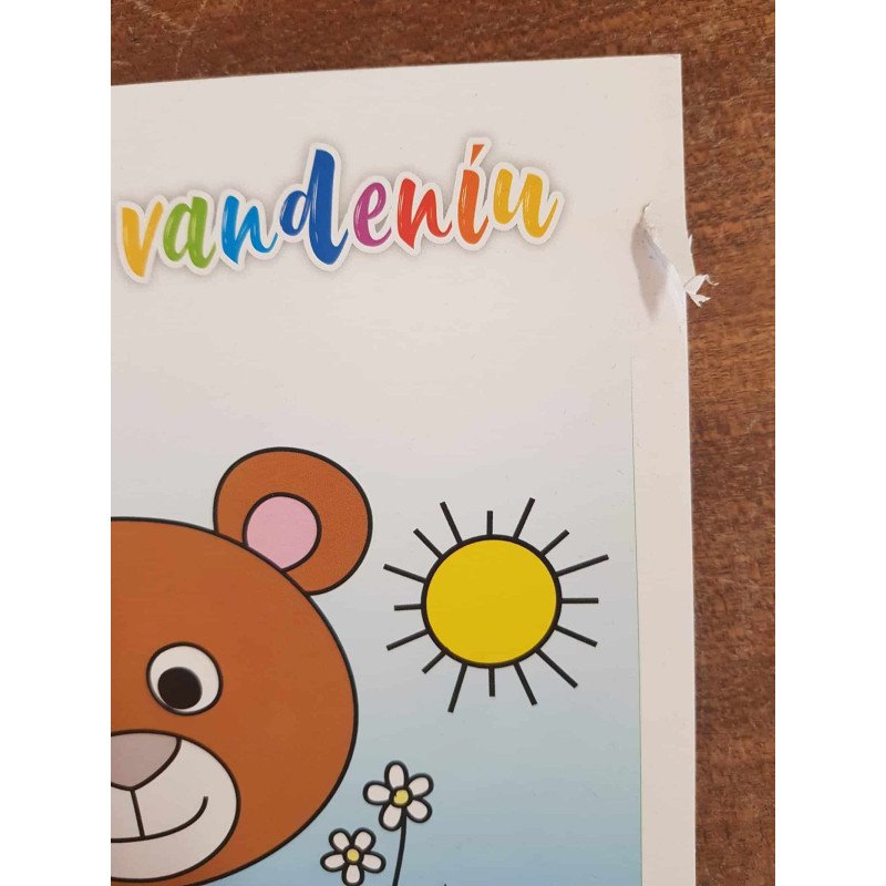 Spalvinimas su vandeniu. Miško gyvūnai