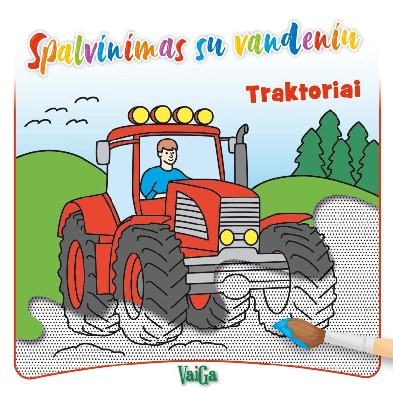 Spalvinimas su vandeniu. Traktoriai