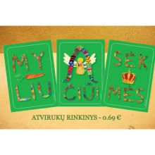 Myliu. Ačiū. Sėkmės. Atvirukų rinkinys