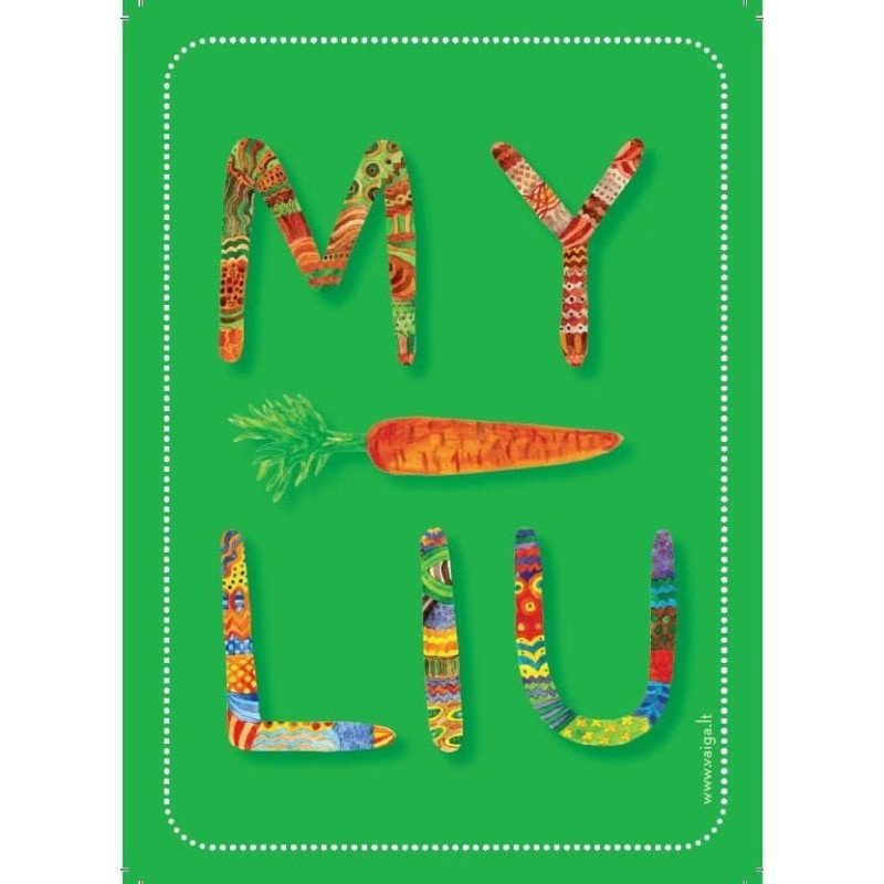 Myliu. Ačiū. Sėkmės. Atvirukų rinkinys