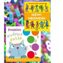Dešimt dinozauriukų. Skaičiuojame linksmai +Penkios gudrios pelės.