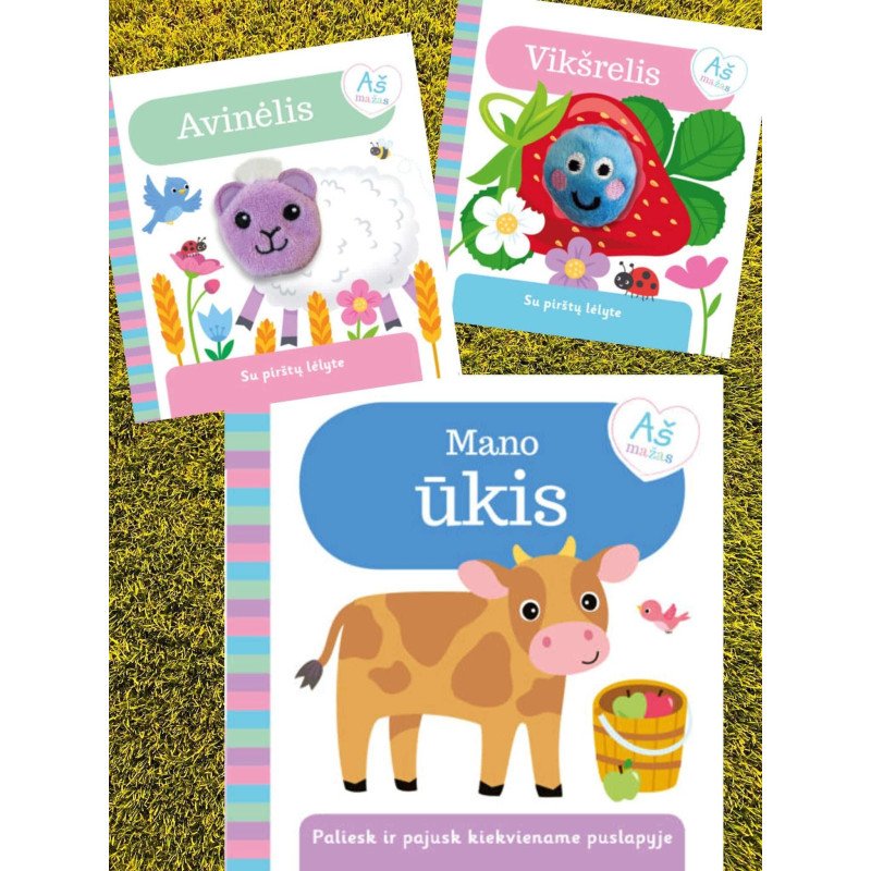 Mano ūkis + Augintiniai + Avinėlis. Aš mažas. Trijų knygelių komplektas