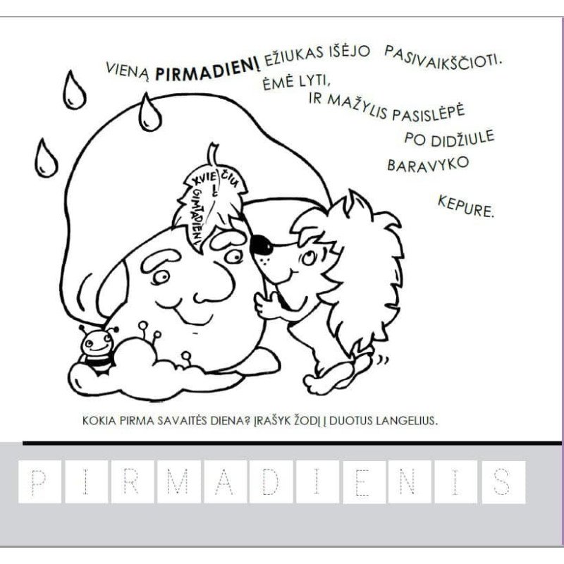 Kaip ežiukas į svečius keliavo