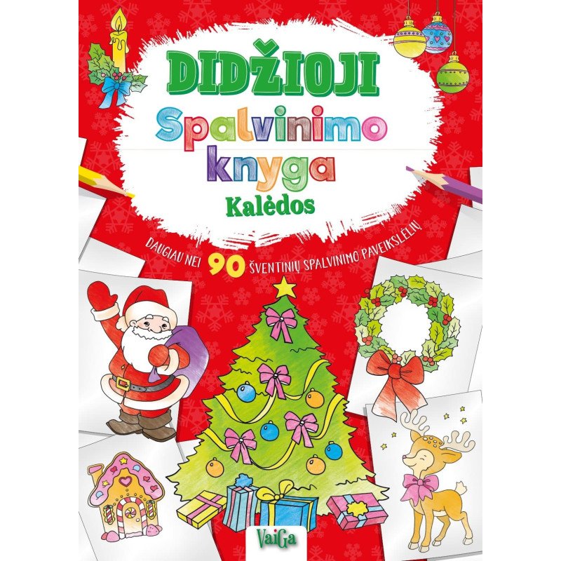 Didžioji spalvinimo knyga. Kalėdos