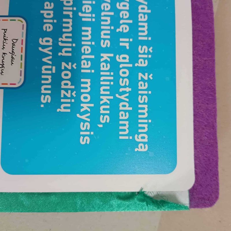 Mano pirmieji gyvūnai. Liečiu, jaučiu, mokausi ir žaidžiu