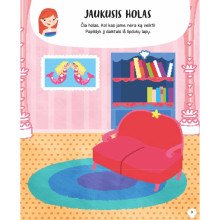 Undinėlės lėlių namas. Lipdukų knyga