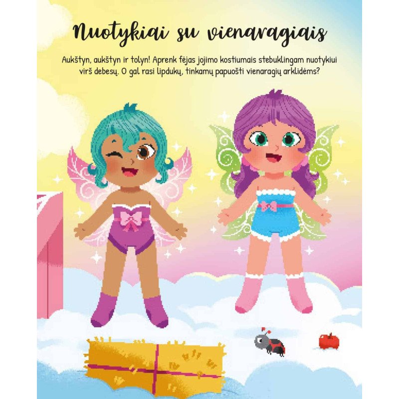 Papuošk fėjas. Lipdukų knyga