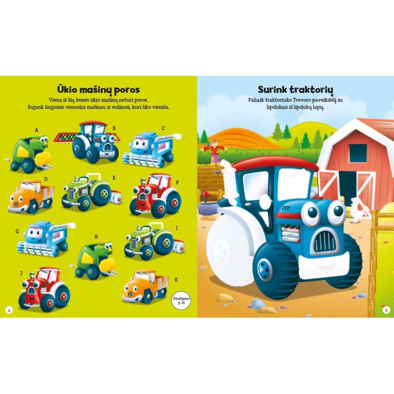 Darbštuolių ūkis. Lipdukų ir veiklos knyga