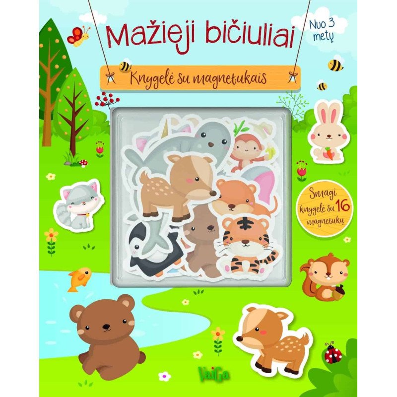 Mažieji bičiuliai. Knygelė su magnetukais