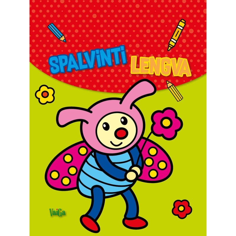 Spalvinti lengva. Boružė