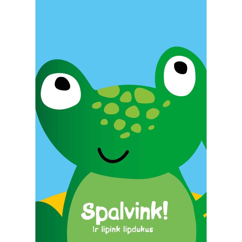 Spalvink ir lipink lipdukus. Varlė