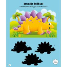 Šaunieji dinozaurai.  Lipdukų ir veiklos knyga
