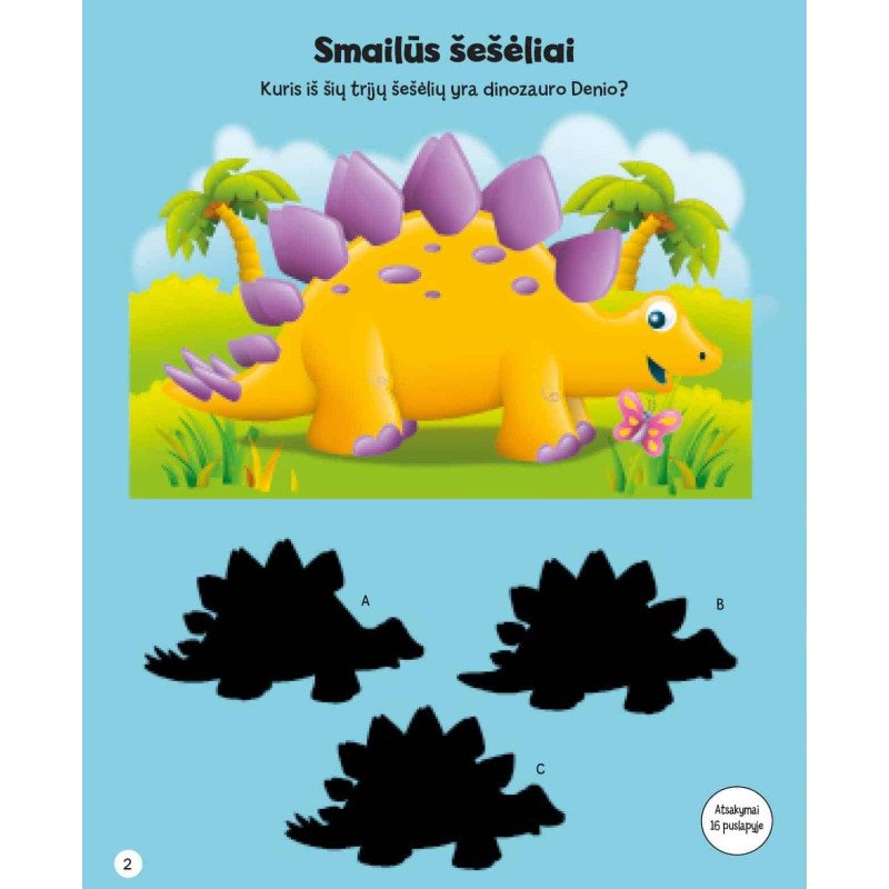 Šaunieji dinozaurai.  Lipdukų ir veiklos knyga