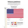 Pasaulio šalių vėliavos. Lipdukų knyga