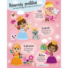 Mano žerinti princesė. Knyga su lipdukais