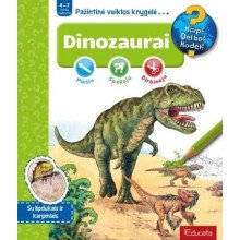 Dinozaurai. Pažintinė veiklos knygelė...(su lipdukais)
