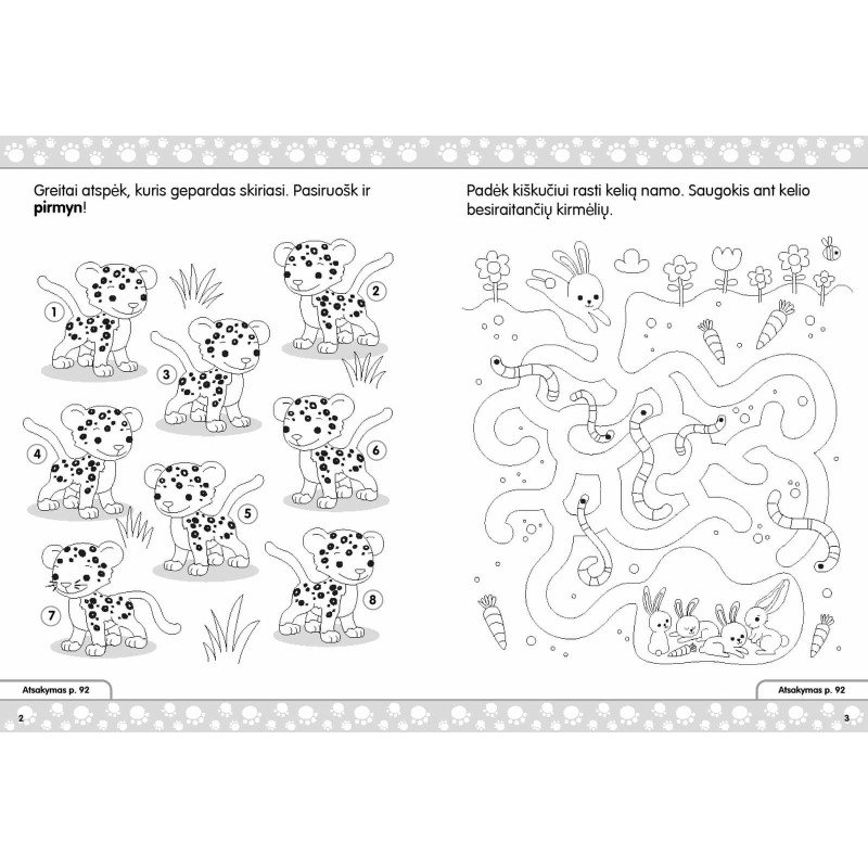 Mega užduotys. Gyvūnai