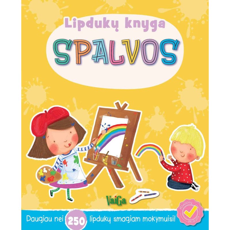 Spalvos. Lipdukų knyga