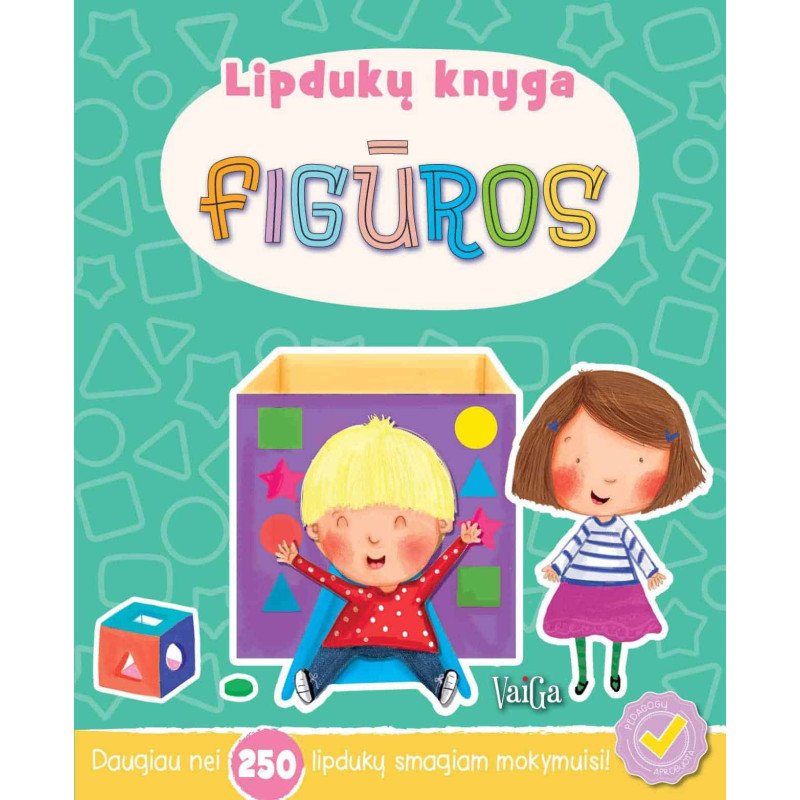 Figūros. Lipdukų knyga