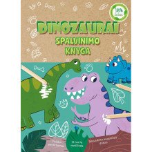 Dinozaurai. Spalvinimo knyga( 100 % žalias)