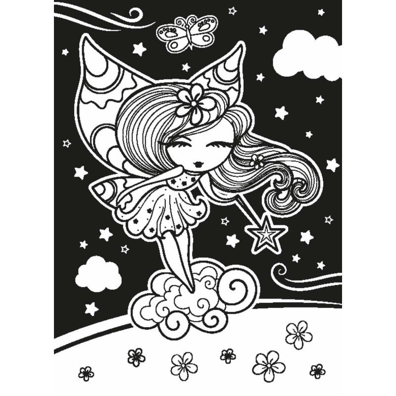 Neoninio spalvinimo knyga. Stebuklai (su 3 nenoniniais rašikliais)