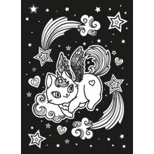 Neoninio spalvinimo knyga. Stebuklai (su 3 nenoniniais rašikliais)