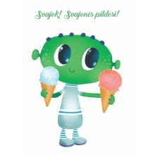 Atvirukas. Drakonas (Kajaus ir Ateivuko kelionė į Burbulendiją)