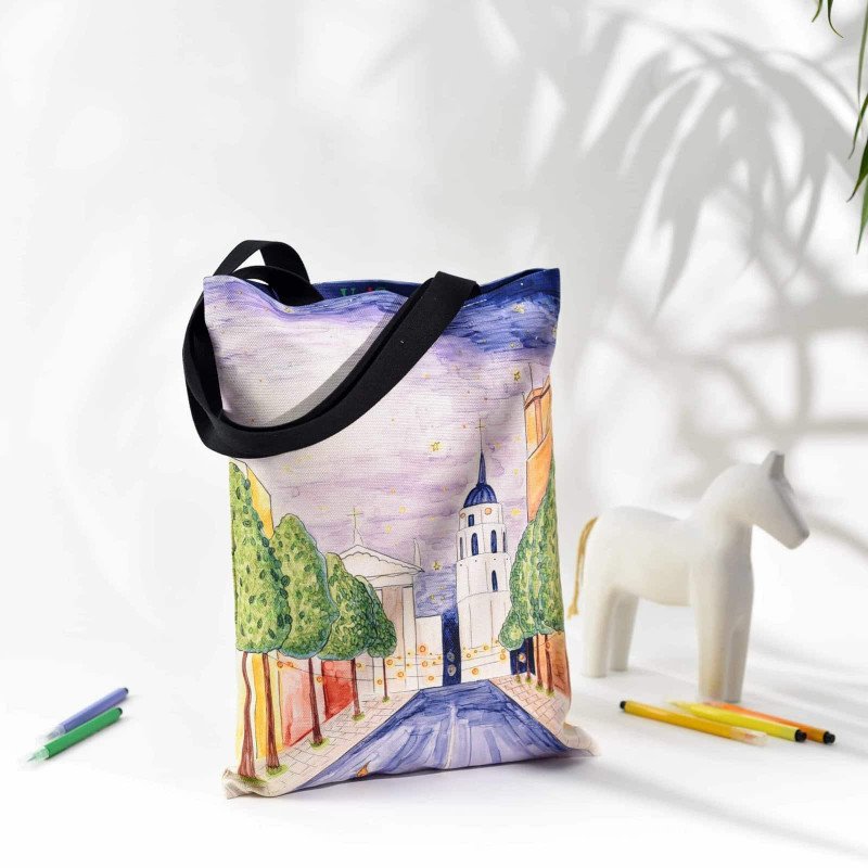 Tekstilinis maišelis. Horacijus.Vilnius