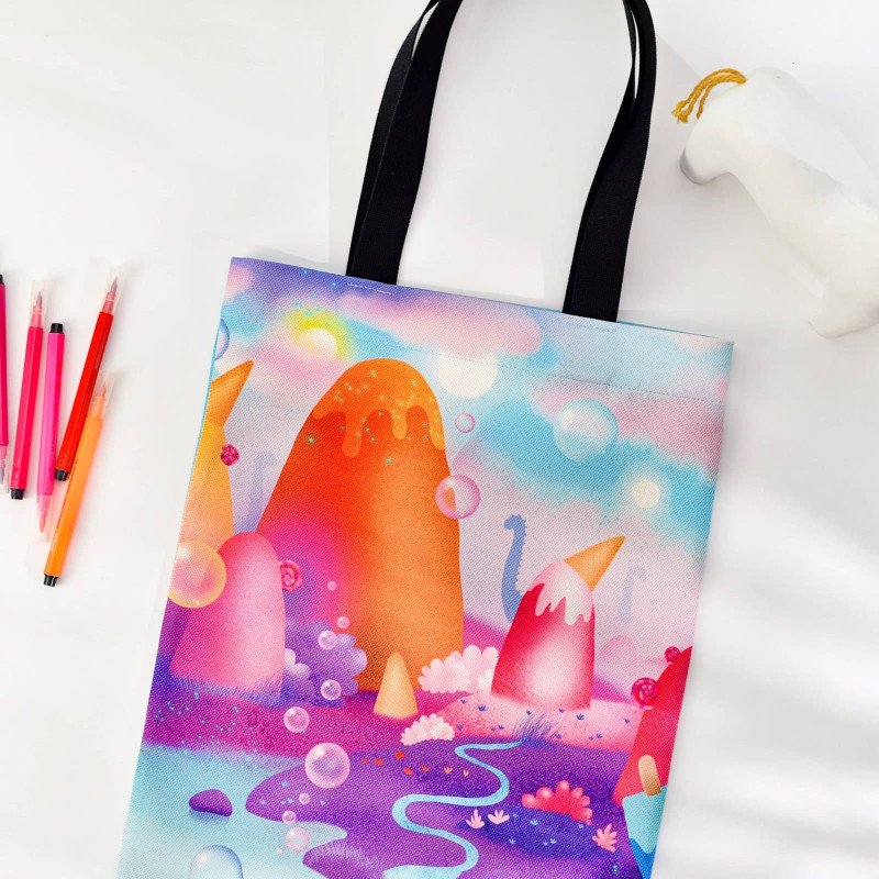 Tekstilinis maišelis. Ateivukas. Drakonas