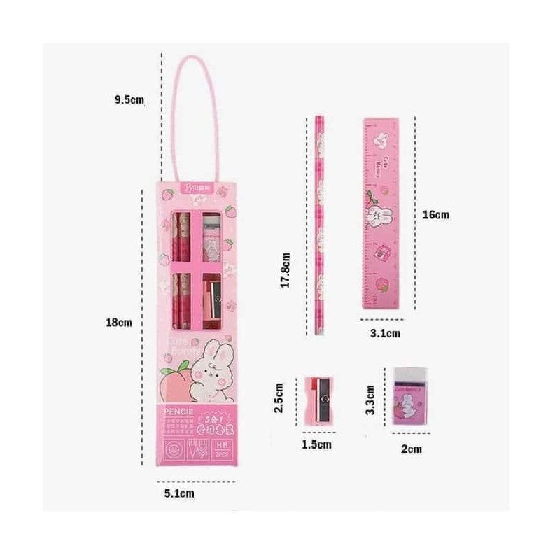 Raštinių reikmenų rinkinys(Cute Bunny)