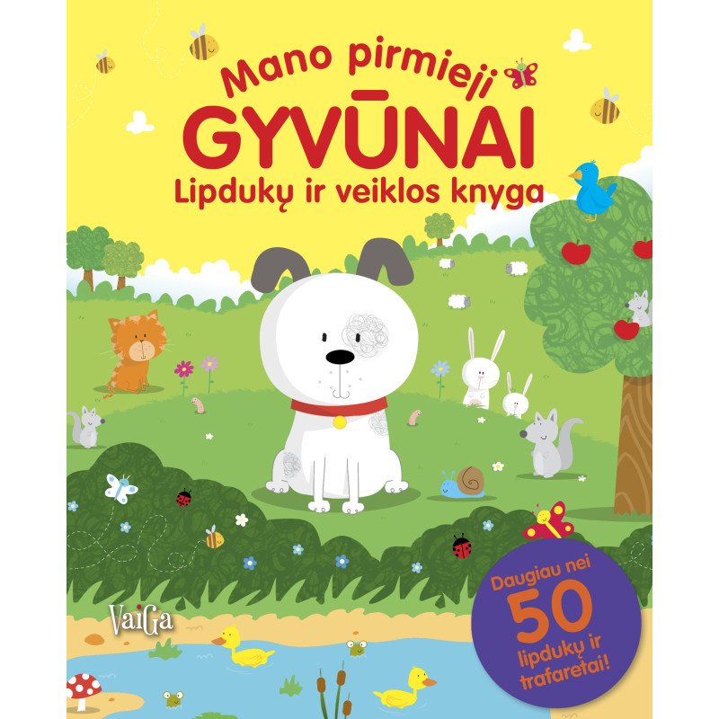 Mano pirmieji gyvūnai. Lipdukų ir veiklos knyga