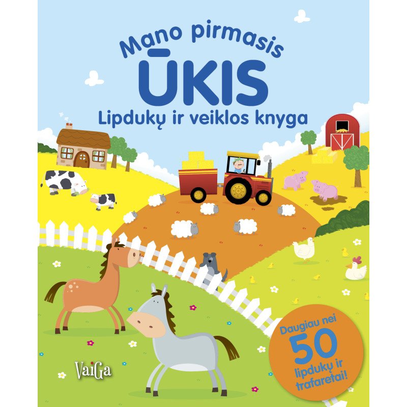 Mano pirmasis ūkis. Lipdukų ir veiklos knyga