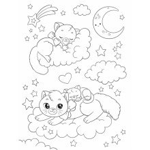 Puffy Art Super Cute (Bumpy Line Colouring Book)
