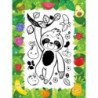 Puffy Art Super Cute (Bumpy Line Colouring Book)