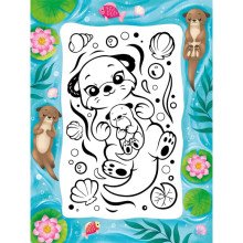 Puffy Art Super Cute (Bumpy Line Colouring Book)