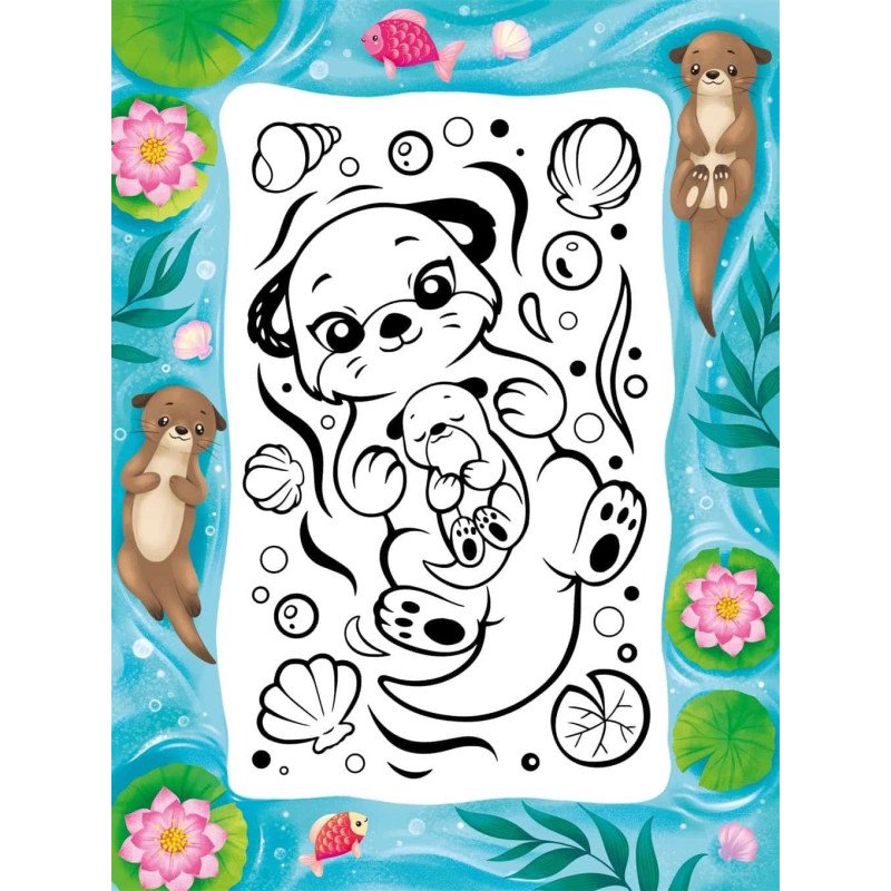 Puffy Art Super Cute (Bumpy Line Colouring Book)