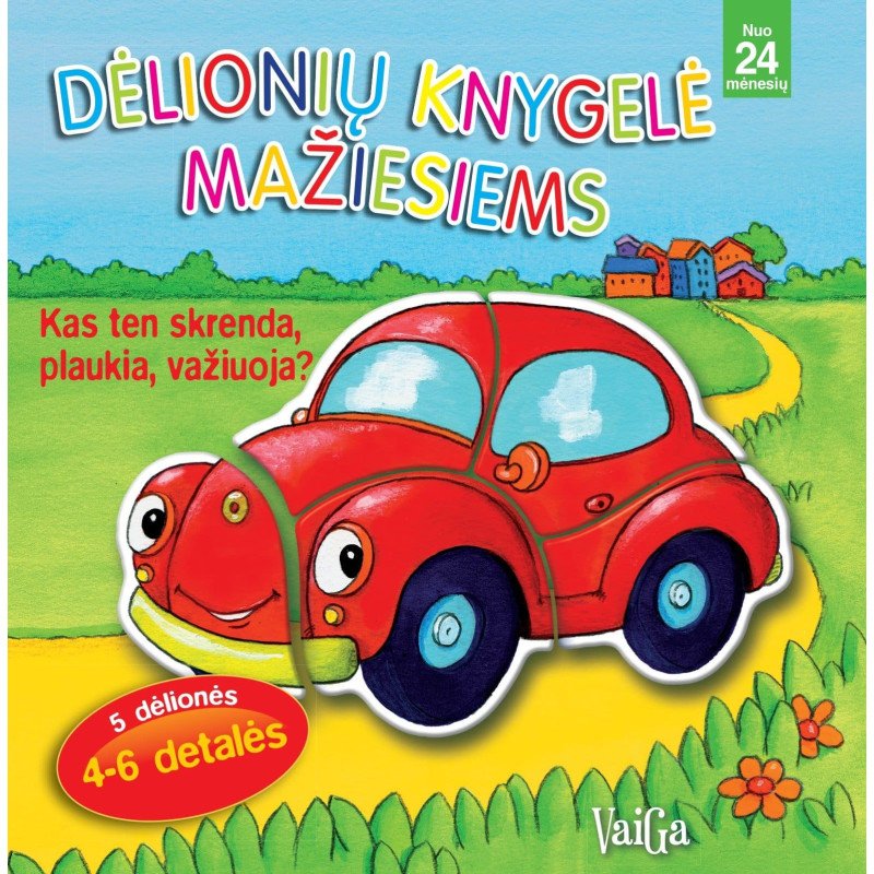 Dėlionių knygelė mažiesiems. Kas ten skrenda, plaukia, važiuoja