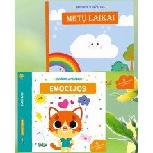 Metų laikai + Emocijos. Pajudink ir pažadink. Dviejų knygų komplektas